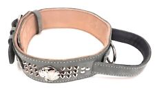 Grey Heavy Duty Leather Dog