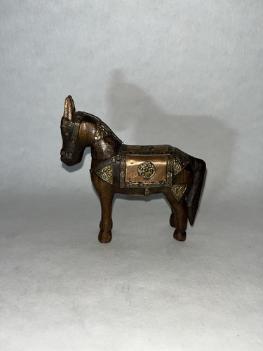 Antique wood brass wooden - antique, &