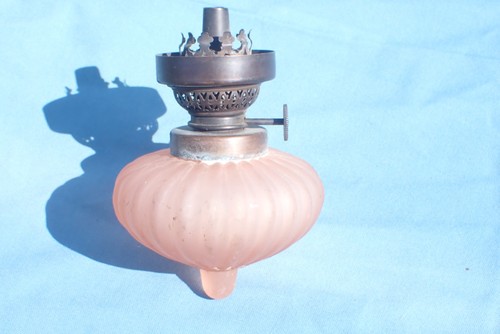 Vintage opaque ribbed pink - opaque,