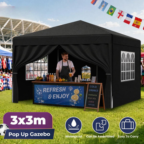 3x3m heavy duty gazebo marquee - duty,