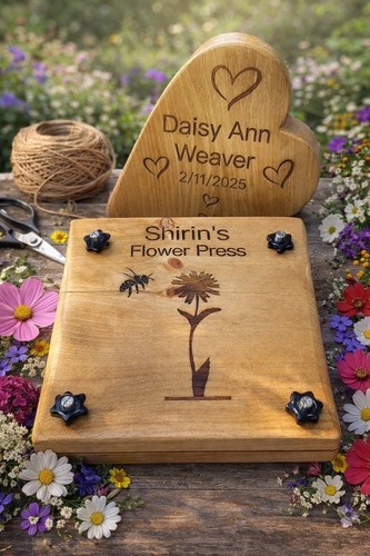 Flower press vintage - press, 🌹