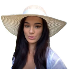 WIDE BRIMMED STRAW HAT SUMMER