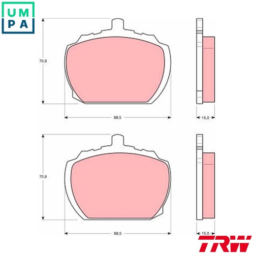 Brake pad set disc - brake,