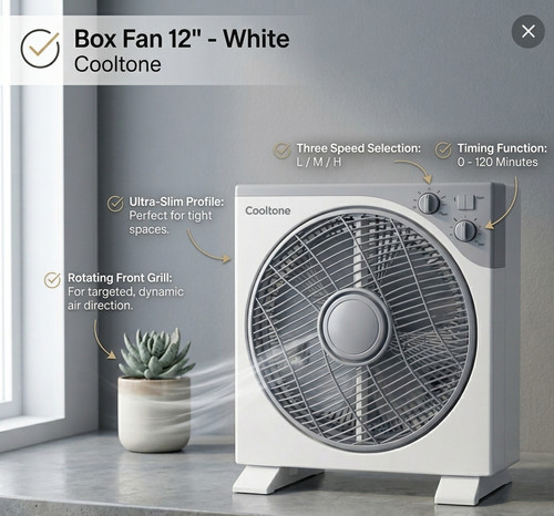 Cooltone inch box - 12-inch,
