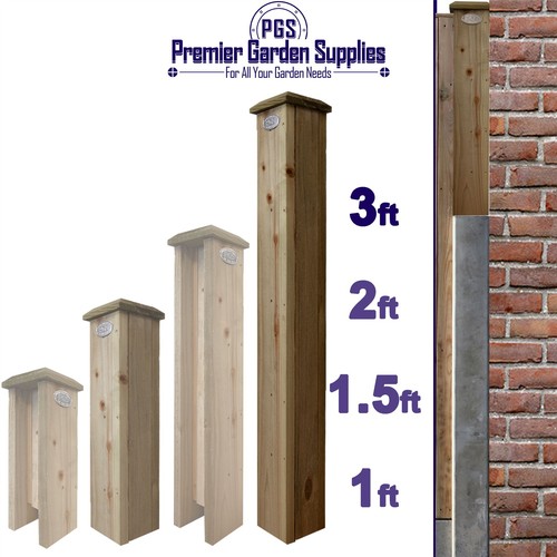 3ft timber concrete - (90cm), timber/concrete