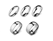 Plain Wedding Band Ring STEEL
