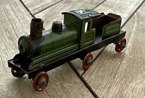 Vintage penny toy tin - vintage,