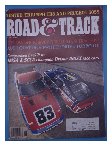 Road track june 1980 - road, &