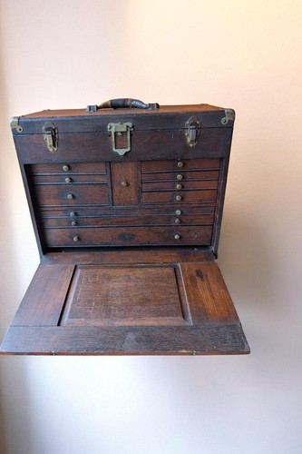 Vintage oak machinist - machinist, chest