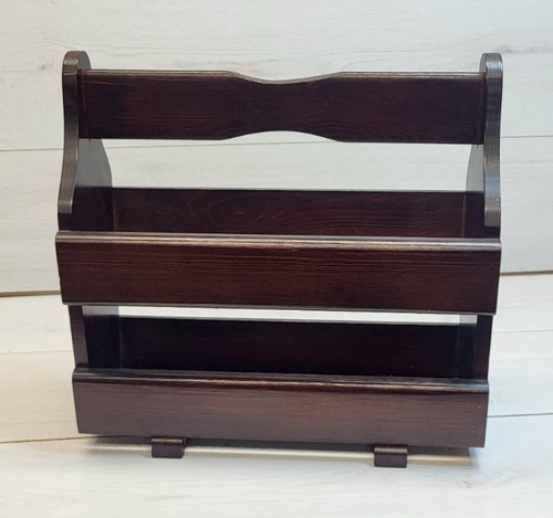 Vintage dark wooden - dark, magazine