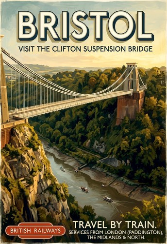 British travel poster print - ,