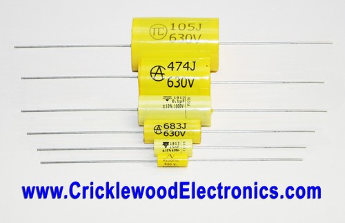 Polyester axial capacitor - polyester,