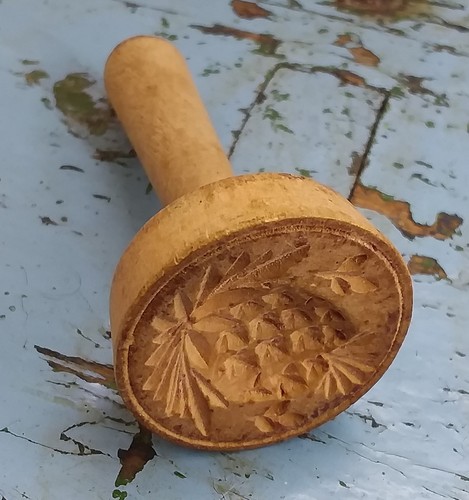 Antique vintage wooden - wooden, butter