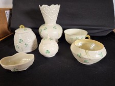 Belleek China Green Shamrock