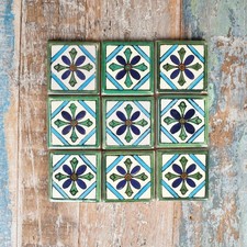 9 x  Ceramic Mexican Tiles