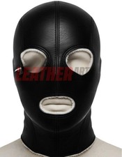 Leather Bondage Hood Mask