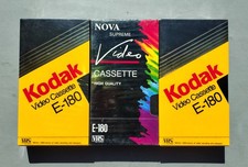 3 x E-180 BLANK VIDEO VHS