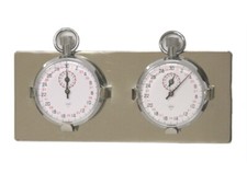Vintage Nickel Rally Stopwatch Set for Dash - Timekeeper Tripmaster