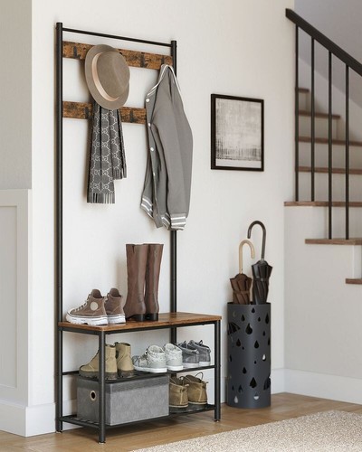 Small coat stand shoe rack - shoe,