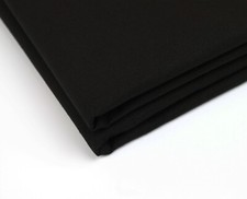 Black 100% Cotton Calico Fabric 150cm 60" Wide Canvas Craft Material 155 GSM