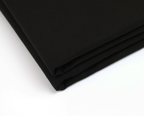 Black 100 cotton calico - black, 100%