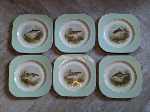 Antique set plates - set, art