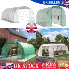 3m/4m/6m Reinforced Walk In Polytunnel Outdoor Garden Greenhouse Plant Grow Shed