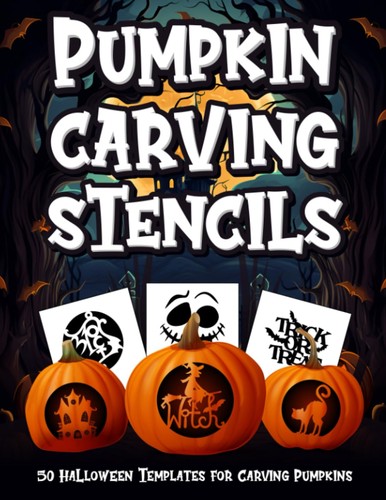 Pumpkin carving stencils - pumpkin,