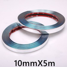 Chrome Car Styling Tuning Moulding Strip Trim Self Adhesive Tape Auto Decor 5M