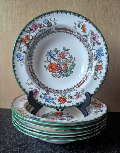 Spode chinese rose dessert - spode, ~