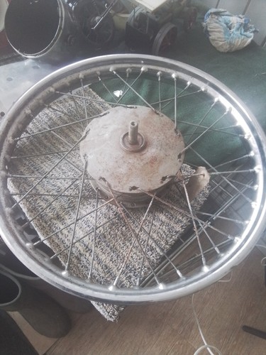 Bsa bantam front wheel - front,