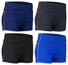 ACCLAIM Denver Boxer Boys Contrast Trim Elasticated Nylon Lycra Swim Trunks 2025