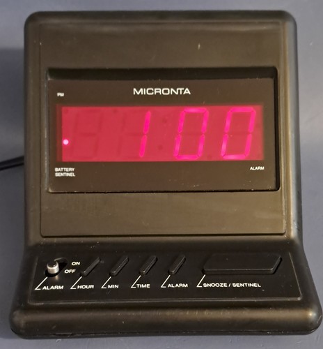 Vintage micronta led alarm - micronta,