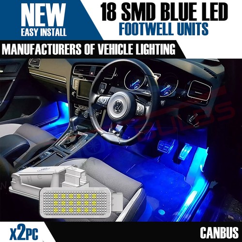 Led blue footwell door - blue,