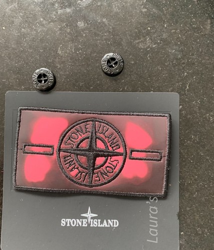 Stone island badge with - badge,