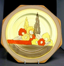 CLARICE CLIFF  SUPERB  10 INCH