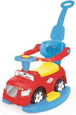 Kids Step Car w/ Honk, Convertible Ride-On Toy Car for Children, Multicolor