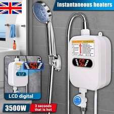 3500W Tankless Hot Water Heater Shower Electric Portable Instant Boiler Bathroom