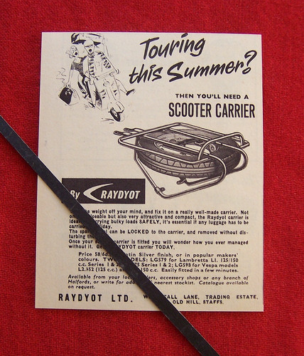 Raydyot scooter carrier 1961 - scooter,
