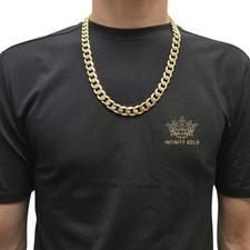 12mm Curb Chain 24" 9ct Gold