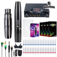 Mast Tattoo Kit Tour Magi 2pc Machines Alimentation Cartridge Needles Makeup Set