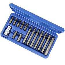 15Pc Metric Hex Drive Allen Key Allan Wrench Socket Bit Set 1/2 Inch 30mm-75mm 