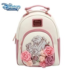 Loungefly Disney Beauty And The Beast Floral Sketch Backpack-BRAND NEW WITH TAGS