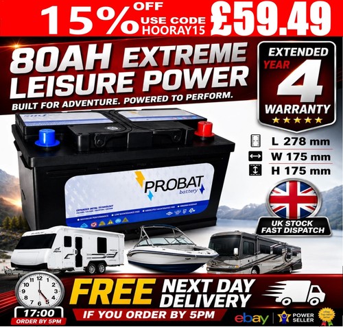 Leisure battery 80ah 90 - leisure,