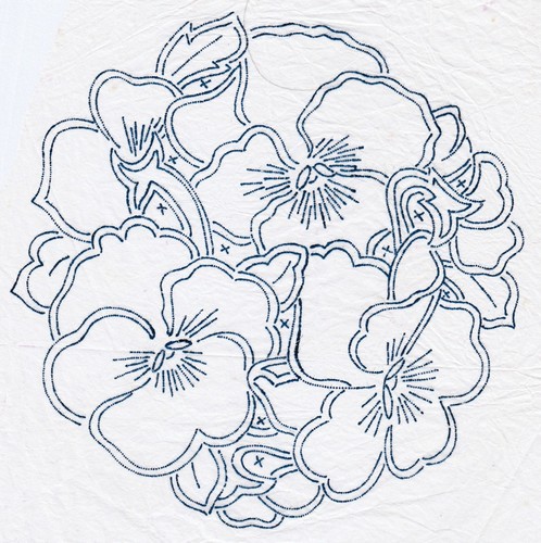 Vintage embroidery transfer - embroidery,