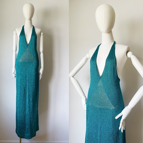 Mary quant gown teal dress - quant,