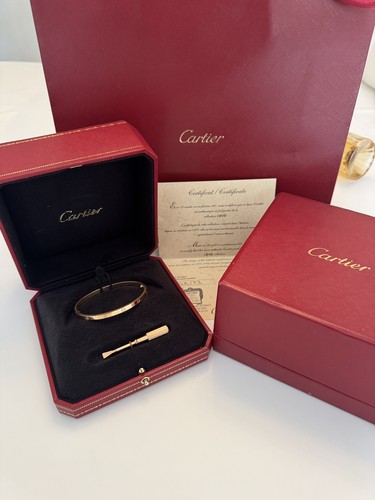 Cartier love bracelet 18k rose - love,