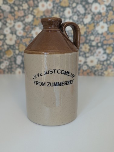 Vintage stoneware cider - cider, jug