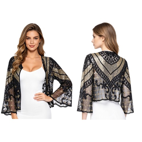Women flapper bolero - women's, tops