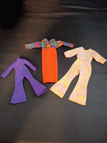 Vtg 1970s doll - doll, clothes